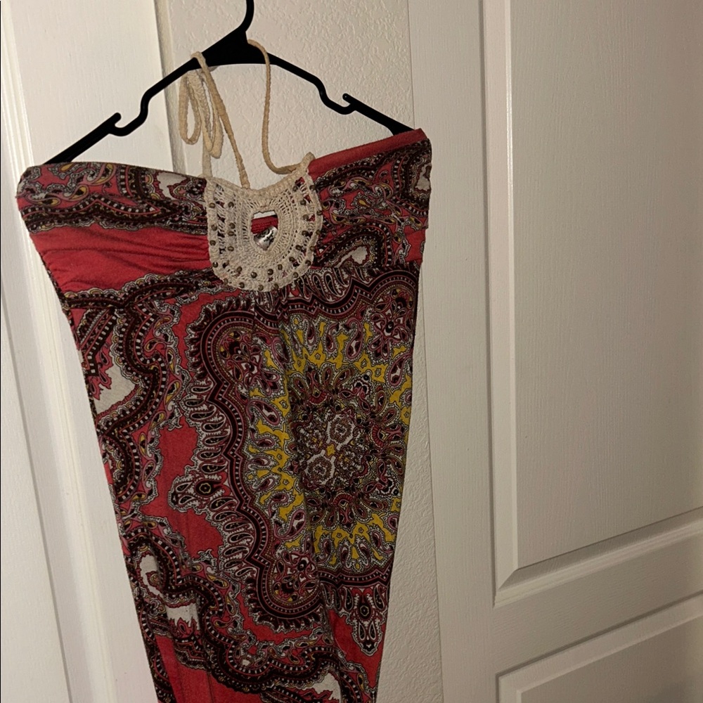 Bohemian Halter Maxi Dress